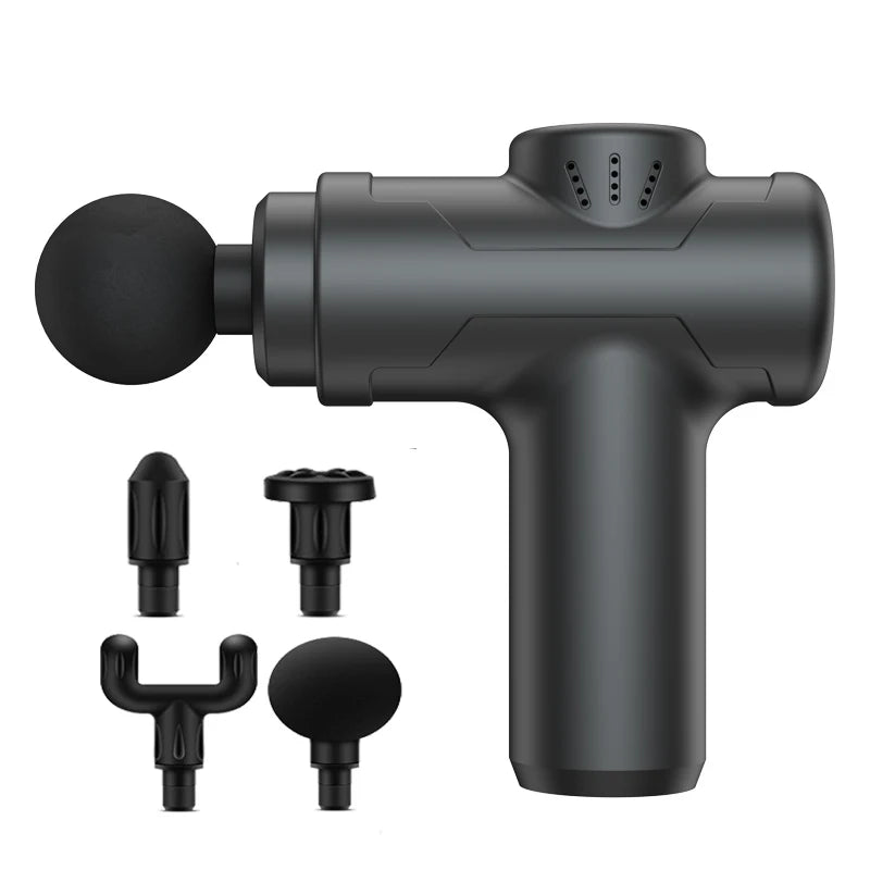 Sports fitness fascia gun 4 kinds of massage head can be changed 6 gear adjustable 6MM deep massage impact mini fascia gun