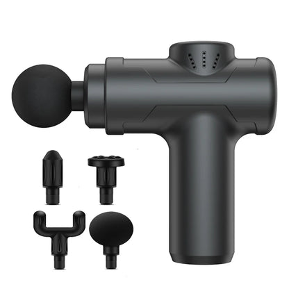 Sports fitness fascia gun 4 kinds of massage head can be changed 6 gear adjustable 6MM deep massage impact mini fascia gun