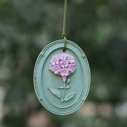 Flower Listing Aromatherapy Gypsum Mold DIY Car Mounted Wardrobe Wax Sheet Plaster Craft Silicone Mould
