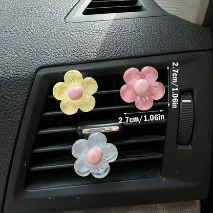 Cute Flower Aromatherapy Clips 6PCS - Car Air Outlet Perfume Freshener Interior Decoration