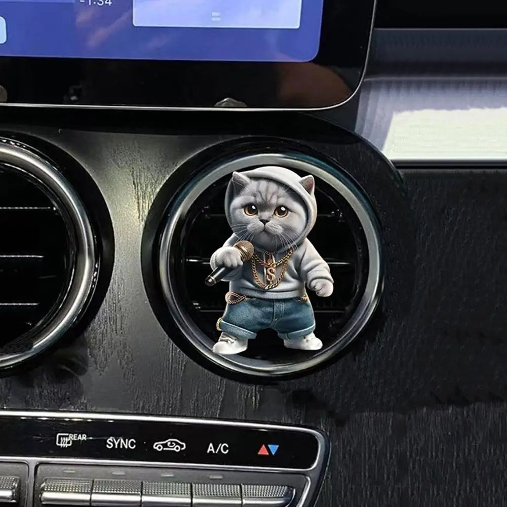 Car Outlet Vent Perfume Clips Car Air Freshener Conditioning Aromatherapy Cute Cat/dog Interior Decoration Accessories Tools