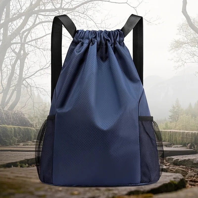 Neutral Drawstring Backpack, Large Capacity Sports Bag, Suitable for Travel, Sports, Fitness, Large Capacity Men's Backpacks
