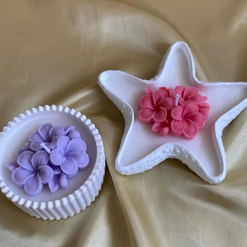 DIY Aromatherapy Candles Diffuser Stones Plaster Handmade Soap Petal Resin Crafts And Home Decoration Flower Silicone Mold For