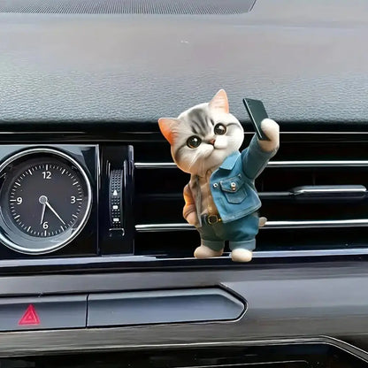 Car Outlet Vent Perfume Clips Car Air Freshener Conditioning Aromatherapy Cute Cat/dog Interior Decoration Accessories Tools