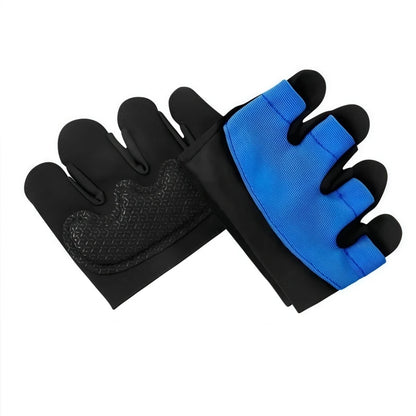 Sports Half Finger Gloves Men Women Non-slip Training Glove Gym Anti-cocoon Barbell Four Finger Glove for Cycling Yoga Jump Rope