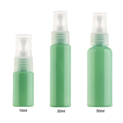30PCS 10-50ML Colored Plastic Perfume Spray Bottle Fine Sprayer Refillable Travel Container Home Plants Aromatherapy Beauty Care