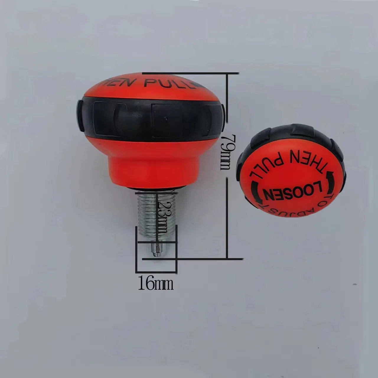 Fitness Bike Pull Pin M16 Equipment Replacement Pull Head Accessory Adjustable Ball Shape Spring Knob for Gym Exercise Bike