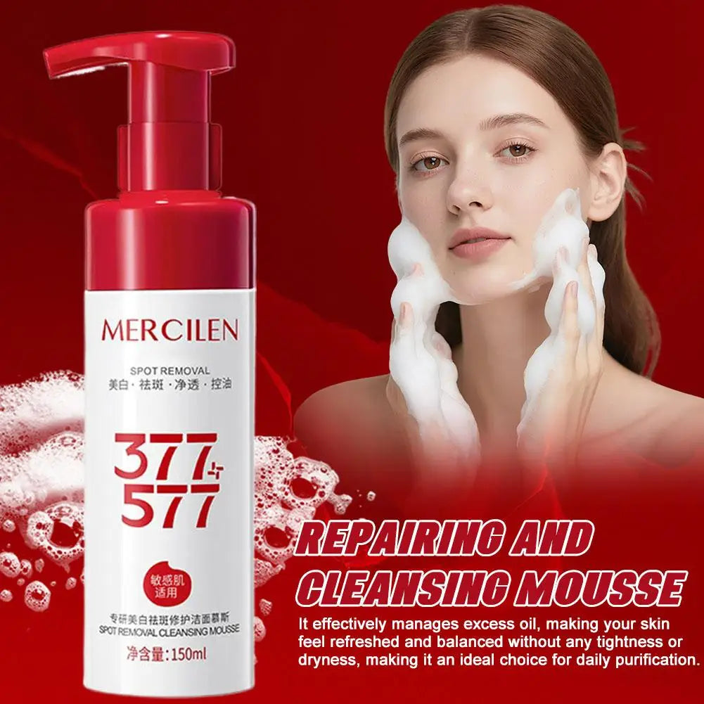 Mild Plant Extract Cleansing Mousse Rich Foam Oil Control Refreshing Facial Cleanser Gentle Purifying Hydrating Daily Face