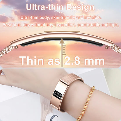 New Fashion Women Smart Bracelet IPX8 Waterproof Heart Rate Sleep Monitor Health Sports Fitness Tracker Call Reminder Smartwatch