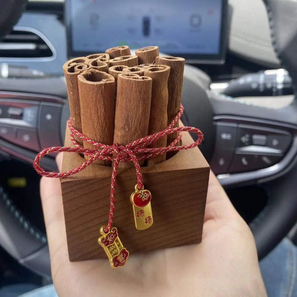 DIY Cinnamon Aromatherapy Diffuser Refillable Unique Wooden Essential Oil Diffusers Creative Volatile