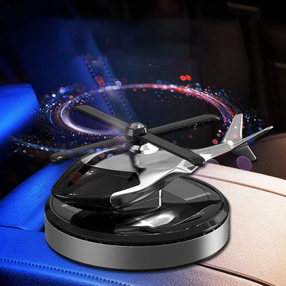 Solar Car Air Freshener Perfume Helicopter Decor Interior Decor Solar Car Rotating Aromatherapy Perfume Accessories