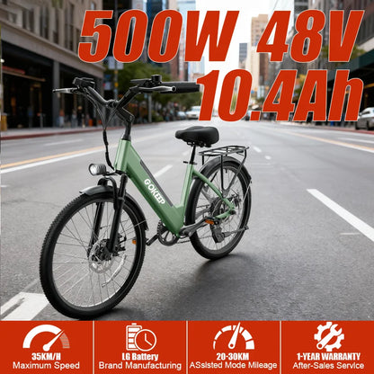 DEEPOWER EP26 offers convenient urban cycling, commuter and leisure electric bicycles, fitness cycling, and eco-friendly cycling