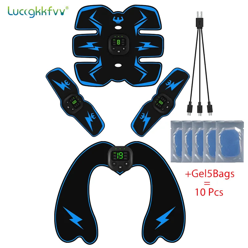 Smart EMS Wireless Muscle Stimulator Fitness Trainer Abdominal Training Electric Weight Loss Stickers Body Slimming Massager