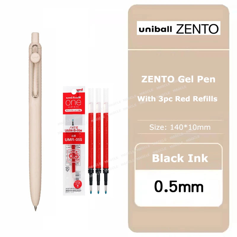 New Uniball Gel Ink Pen 0.5/0.38mm Multiple Colors Rod Smudge-Proof Fine Writing Without Fatigue Notes Journaling Drawing Tools