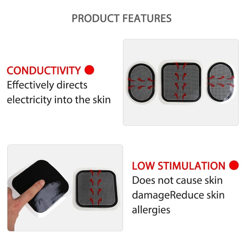 3pcs/set Replacement Gel Weight Loss Pads Sticker ABS Fitness Weight Loss Muscle Trainer Abdominal Gel Stickers Pad