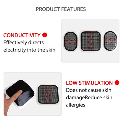 3pcs/set Replacement Gel Weight Loss Pads Sticker ABS Fitness Weight Loss Muscle Trainer Abdominal Gel Stickers Pad