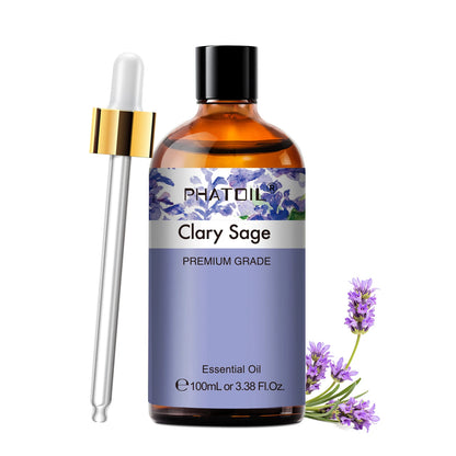 PHATOIL 100ml Aromatherapy Essential Oil-Lavender Rose Vanilla Eucalyptus Sandalwood Pine Needles for Diffuser,Candle Making