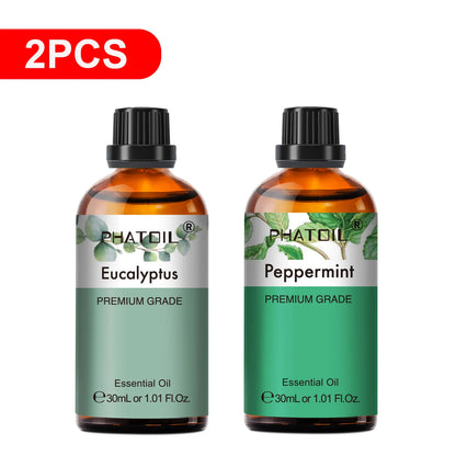 PHATOIL Reed Diffuser Essential Oil For Aromatherapy-30ml Lavender Lemon Eucalyptus Sweet Orange Sandalwood Aroma Essential Oils
