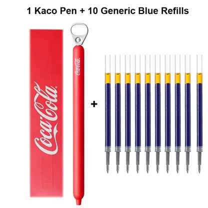 New KACO x Sprite Limited Edition Gel Pen,Dual Ball Pen Quick Drying Stylo 0.5mm Click Smooth Writing For School&Journaling