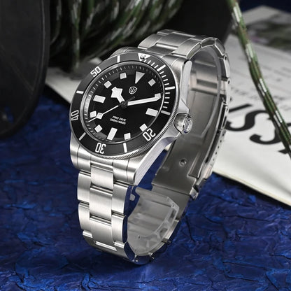 Watchdives WD1969 Pro Dive Watch VH31 Sweep Seconds Quartz Movement BGW9 Luminous Sapphire 20Bar Waterproof Men's Wristwatch