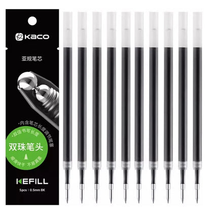 New KACO x Sprite Limited Edition Gel Pen,Dual Ball Pen Quick Drying Stylo 0.5mm Click Smooth Writing For School&Journaling