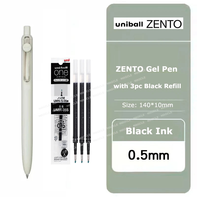 New Uniball Gel Ink Pen 0.5/0.38mm Multiple Colors Rod Smudge-Proof Fine Writing Without Fatigue Notes Journaling Drawing Tools