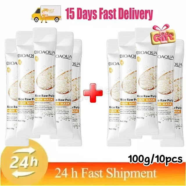Magical Keratin Hair Mask 5 Seconds Repair Damaged Frizzy Hair Soft Smooth Shiny Rice Nutrition Moisturizing Nourish Hair Care