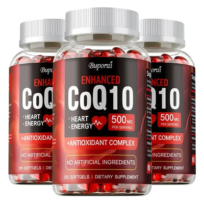 CoQ10 Supplement - Promotes Cardiovascular and Heart Health, Antioxidant, Provides Energy for Overall Health