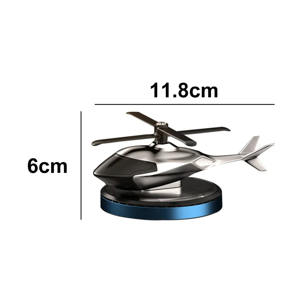 Solar Car Air Freshener Perfume Helicopter Decor Interior Decor Solar Car Rotating Aromatherapy Perfume Accessories