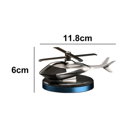 Solar Car Air Freshener Perfume Helicopter Decor Interior Decor Solar Car Rotating Aromatherapy Perfume Accessories
