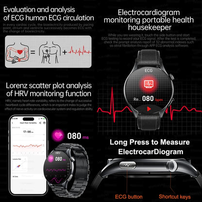 2026 New Smart Watch ECG+PPG Health monitoring Blood pressure UricAcid  Fitness Tracker Clock Sport Call Smartwatch Custom dial