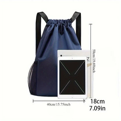 Neutral Drawstring Backpack, Large Capacity Sports Bag, Suitable for Travel, Sports, Fitness, Large Capacity Men's Backpacks