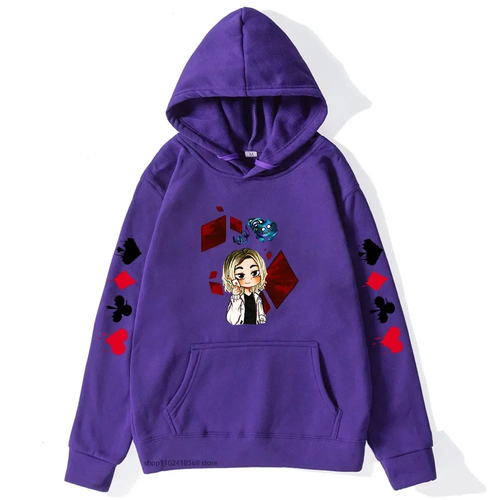 Cute Chishiya Hoodie Alice In Borderland Graphic Sweatshirts Anime Pullovers Men Cartoon Print Streetwear Women Harajuku Casual
