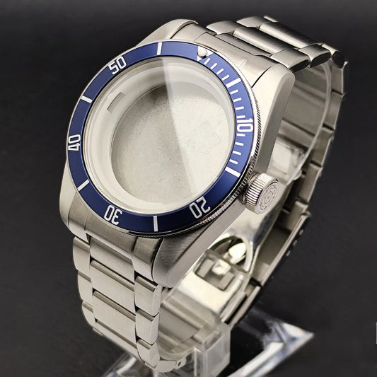 41mm Men's M8215 Watch Accessories Stainless Steel High Quality Case Sapphire Glass Suitable For M8215 Movement 31mm Dial