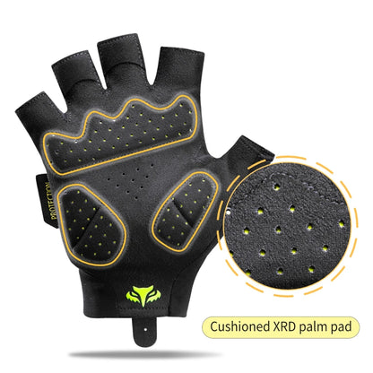 BATFOX Cycling Bicycle Gloves Half Finger Men Women Resistant Breathable Anti-Slip Summer Fishing Fitness Sport Training Gloves