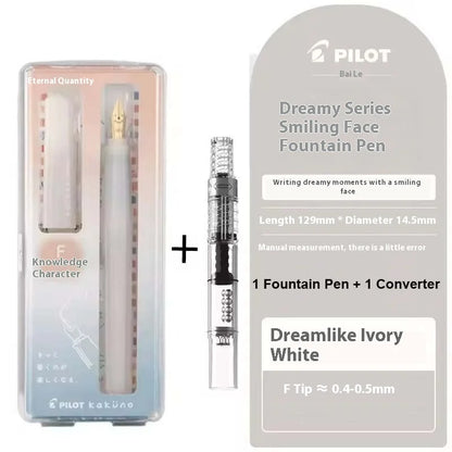 Pilot Japan Kakuno Fountain Pen Limited Cute Panda Nib Cap Smiley Face Pens Gift for Students Journaling Ins Healing Aesthetic