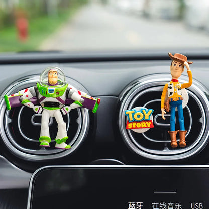 New Toy Story Woody Buzz Lightyear Cartoon Doll Car Air Freshener Aromatherapy Cute Car Air Vent Aromatherapy Car Decorations