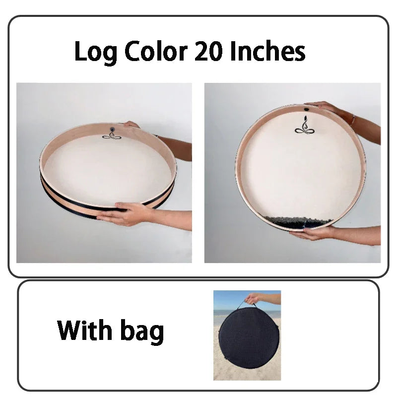 Wave Drum Sound Healing Professional Yoga Meditation Sheepskin Drums Spiritual Relaxation Massage Tambourine Musical Instrument