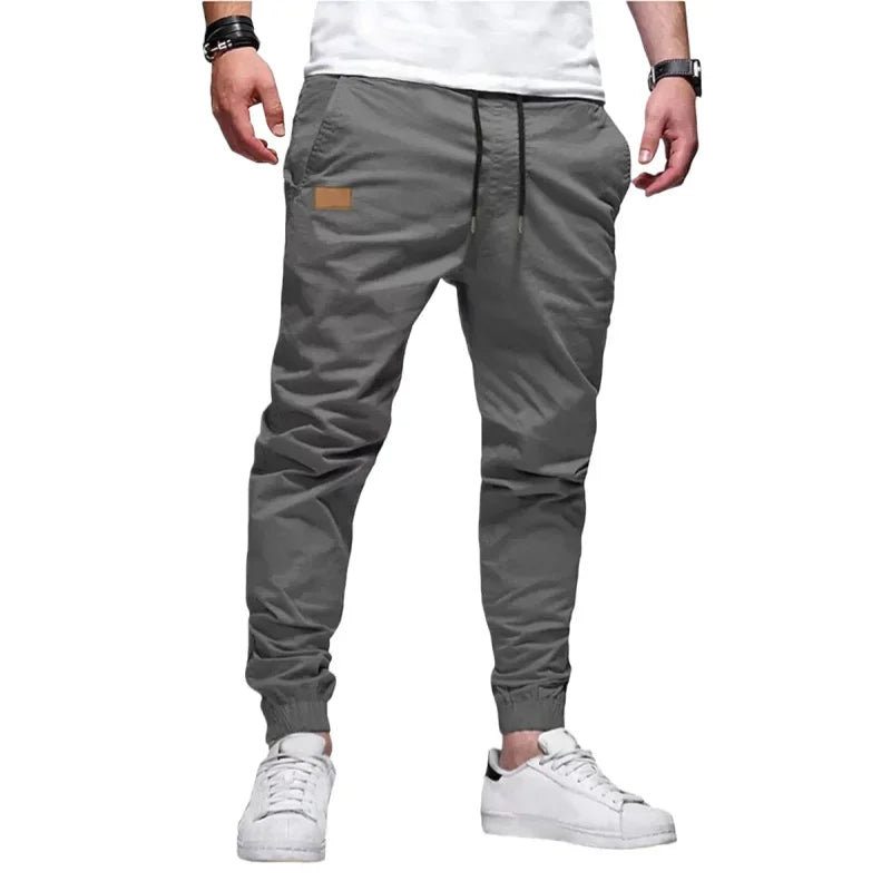 Men Casual Cargo Pants Elastic Sport Jogging Sweatpants Breathable Gym Running Trousers Fitness Joggers Man Clothing Streetwear