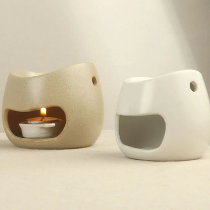 Handmade Ceramic Oil Burner & Wax Melter Speckled Rustic Aromatherapy Diffuser Modern Oil Burner Tealight Wax Melt Warmer