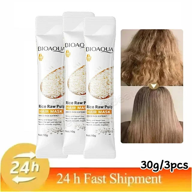 Magical Keratin Hair Mask 5 Seconds Repair Damaged Frizzy Hair Soft Smooth Shiny Rice Nutrition Moisturizing Nourish Hair Care