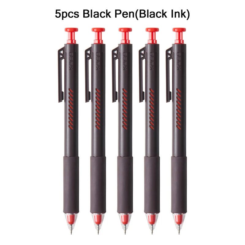 KACO ON ZERO Shake Gel Pen,0.5mm Black Retractable Refillable Ink Pen Smooth Writing ST Nib For Homework,Exam,Signing,Journaling