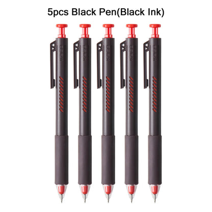 KACO ON ZERO Shake Gel Pen,0.5mm Black Retractable Refillable Ink Pen Smooth Writing ST Nib For Homework,Exam,Signing,Journaling