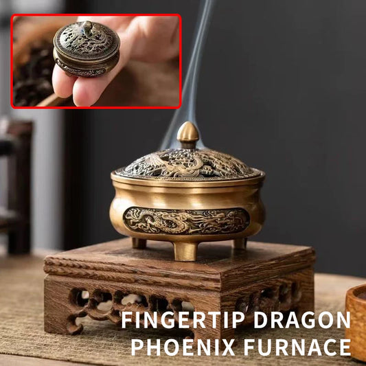 Dragon And Phoenix Plate Incense Burner - Antique Incense Burner - Line Incense Agarwood Incense Burner - Buddha Incense Incense