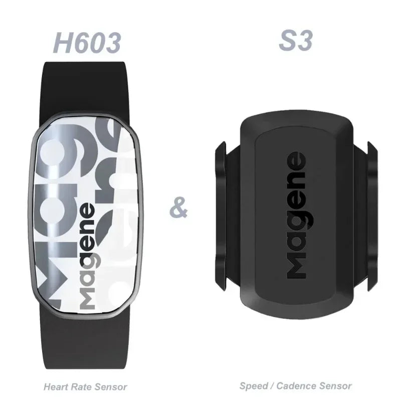 Magene H603 Heart Rate Monitor Split Chest Strap HRM Fitness Tracker Mover Bluetooth ANT Sensor Health App Compatible Zwift