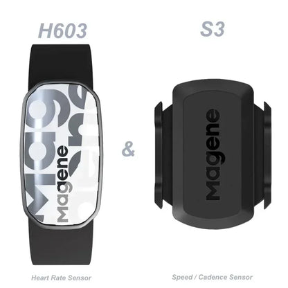Magene H603 Heart Rate Monitor Split Chest Strap HRM Fitness Tracker Mover Bluetooth ANT Sensor Health App Compatible Zwift
