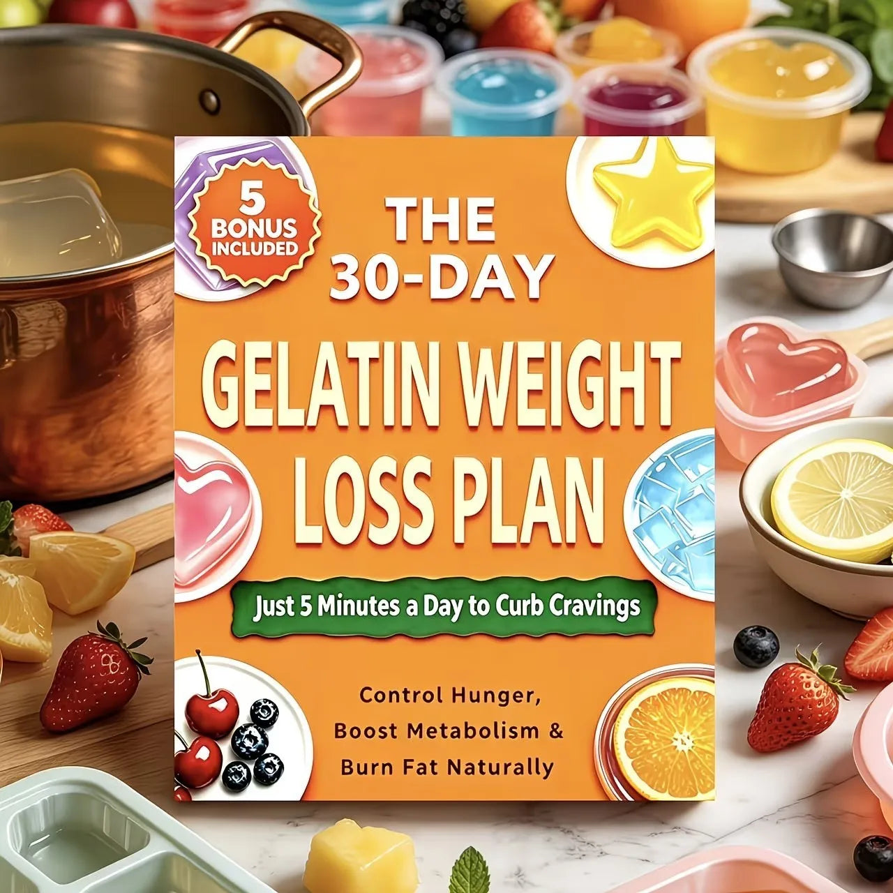 30-Day Gel Protein Weight Loss Plan: Just 5 Minutes a Day to Suppress Appetite, Control Hunger, Boost Metabolism