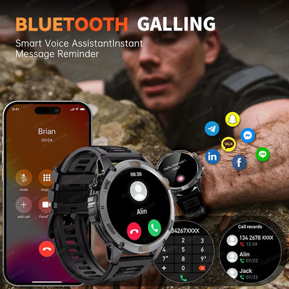 New T-Rex3 Ultra Dual band GPS Tracker Smart Watch Compass 10ATM Waterproof Sports fitness BT call Outdoors Military Smartwatch