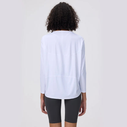 Yoga Long Sleeve Workout Top Running Clothes Physical Shirts & Blouses Top Fitness Loose T-shirt Clothing Sportswear Woman Gym