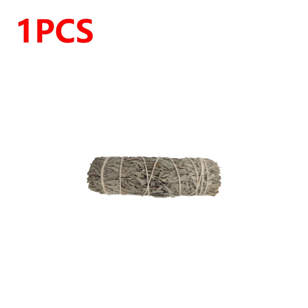 1-5Pcs Incense Blue Sage Bundle Smudge Sticks Wand Portable Treatment Burning Aromatherapy Energy Cleansing Bundles 7-10cm Long